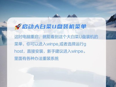 大白菜U盘装系统教程（通过大白菜U盘装系统，让你轻松解决系统安装问题）